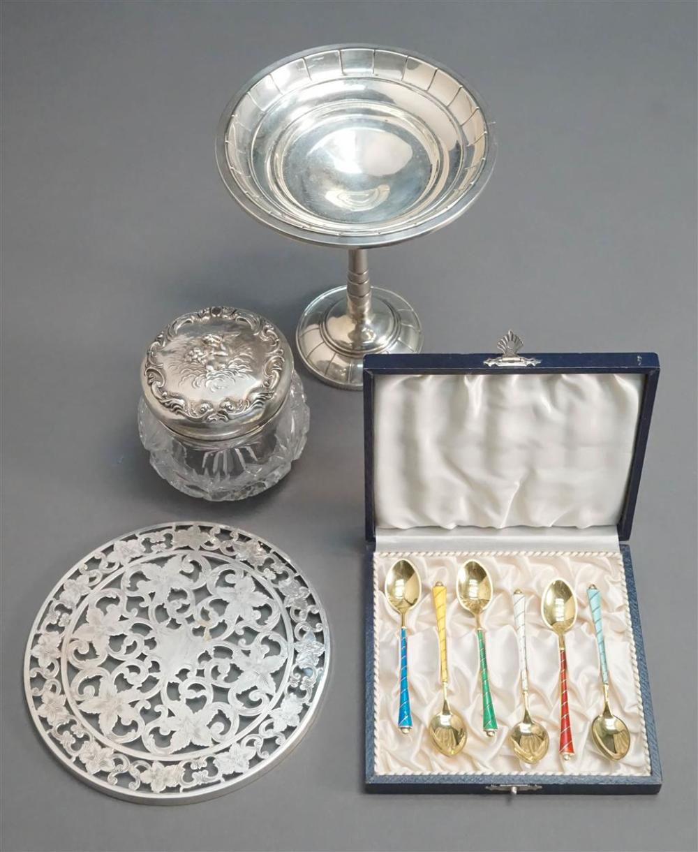 SET WITH SIX ELA DANISH STERLING
