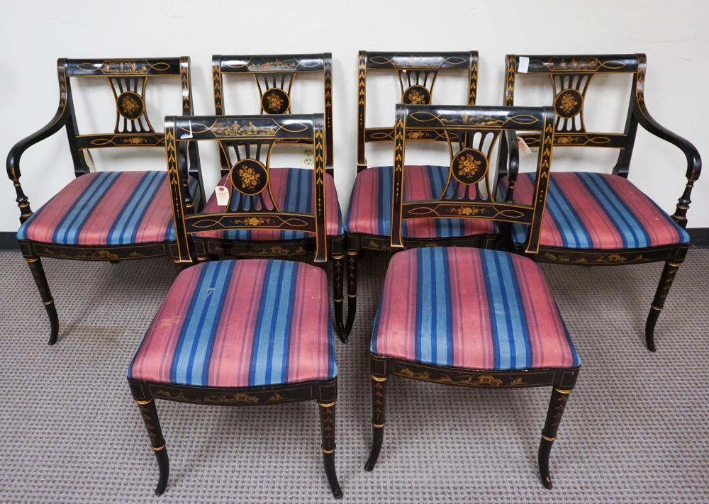 SET WITH SIX EMPIRE STYLE GOLD