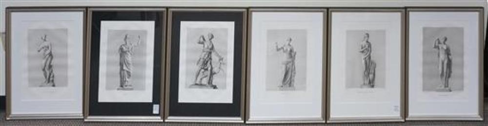 SET WITH SIX ENGRAVINGS OF