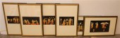 SET WITH SIX FRAMED AND TWO UN