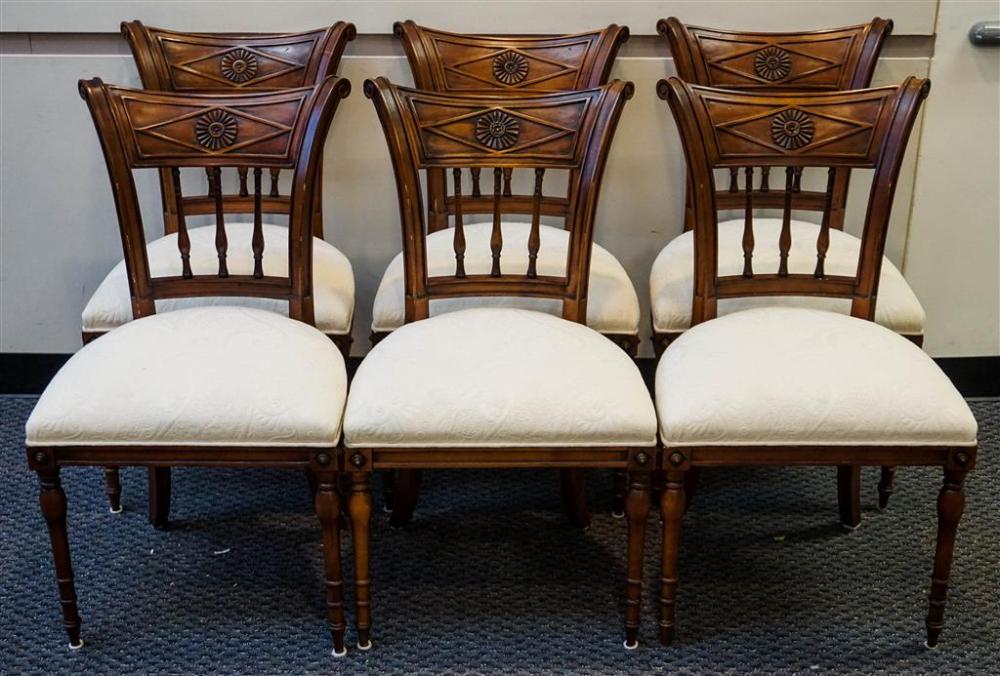 SET WITH SIX HICKORY CHAIR