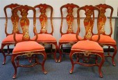 SET WITH SIX QUEEN ANNE STYLE