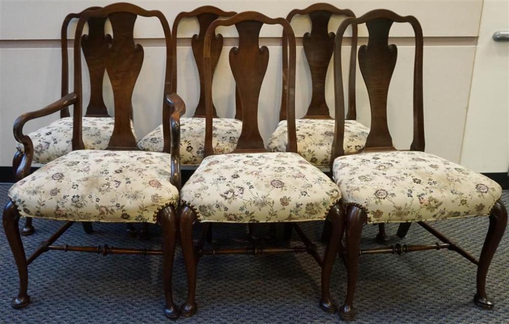 SET WITH SIX QUEEN ANNE STYLE