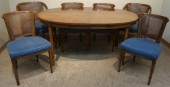 SET WITH SIX REGENCY STYLE FRU