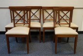 SET WITH SIX STAUMIS CHAIR CO.