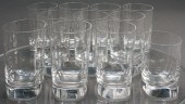 SET WITH TEN ORREFORS CRYSTAL