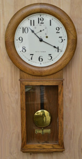 SETH THOMAS #2 OAK REGULATOR<b