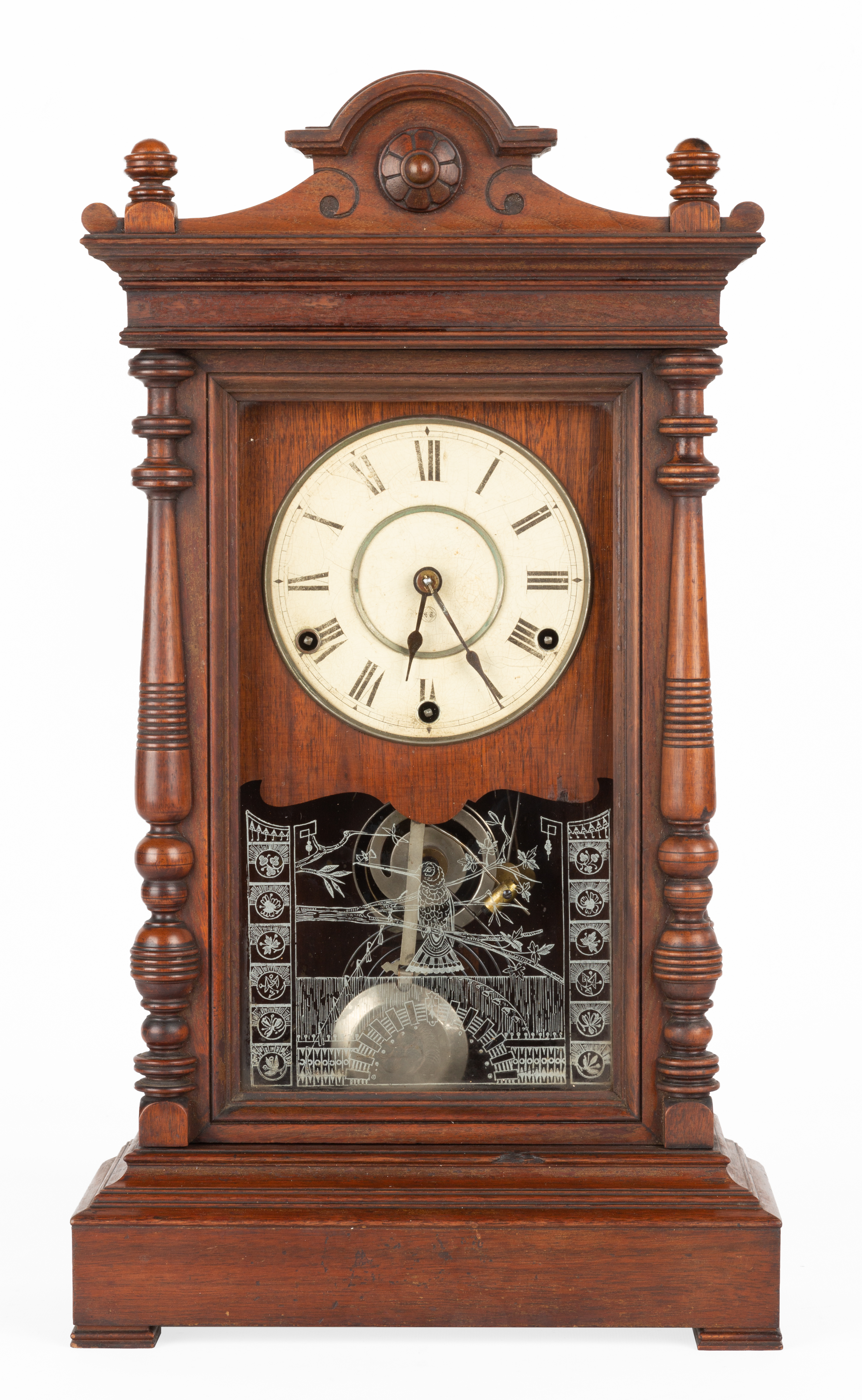 SETH THOMAS ATLAS SHELF CLOCK circa