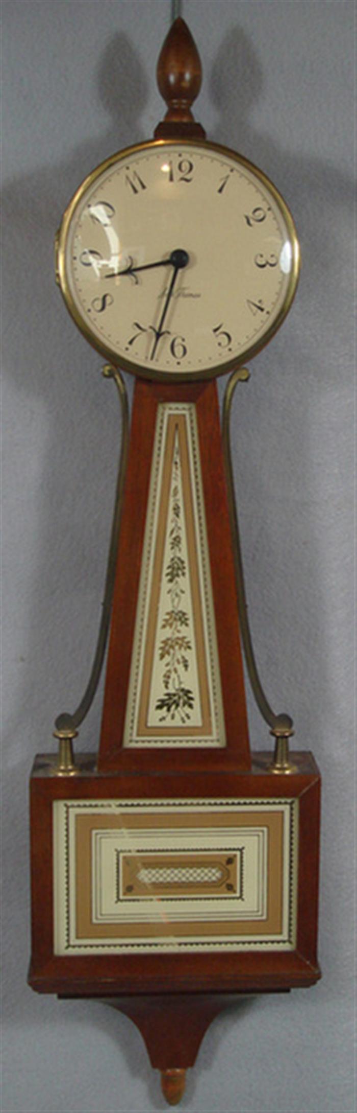 Seth Thomas banjo clock, back
