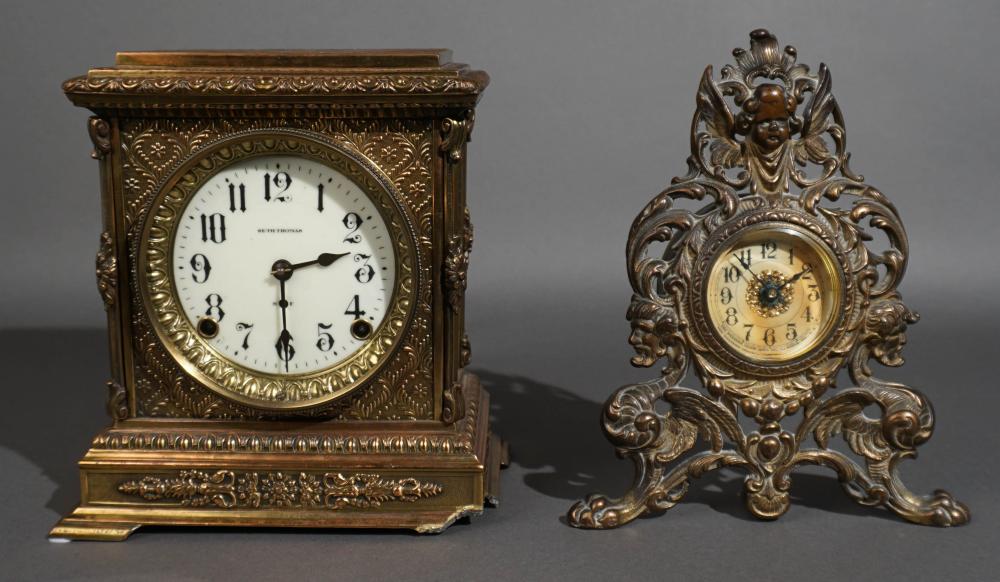 SETH THOMAS BRASS MANTEL CLOCK