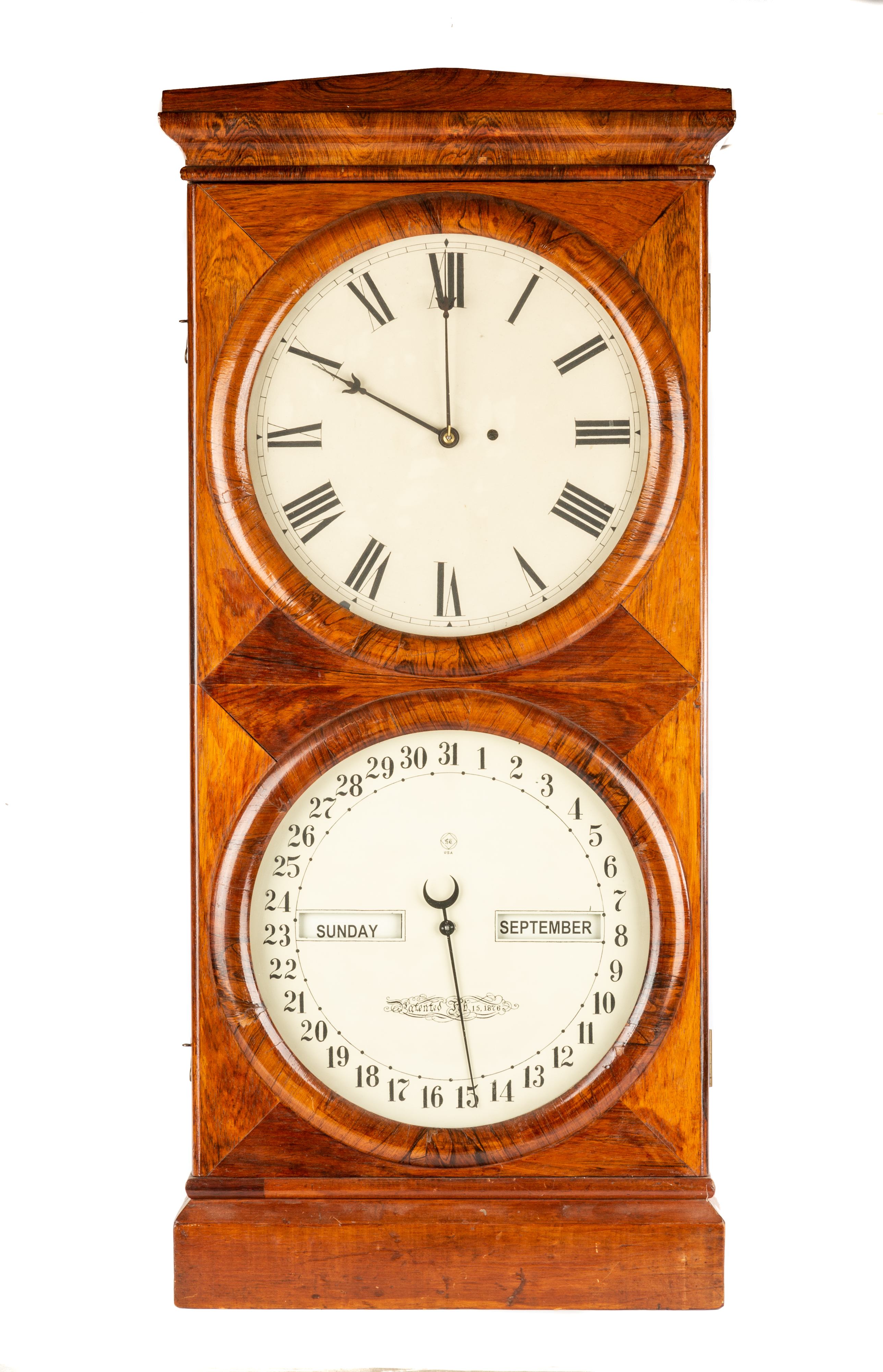 SETH THOMAS CALENDAR SHELF CLOCK