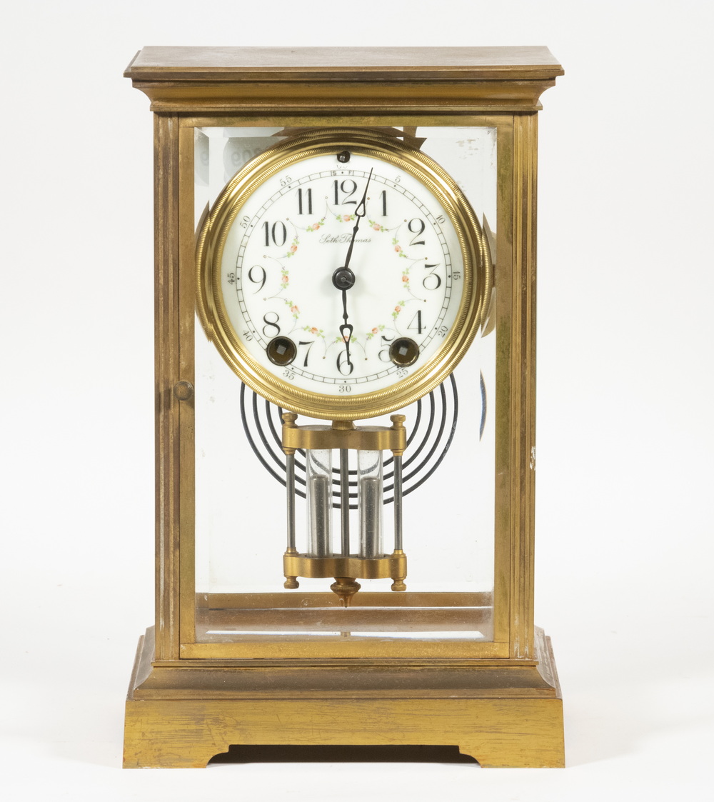 SETH THOMAS CRYSTAL REGULATOR Brass