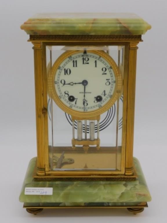 SETH THOMAS CRYSTAL REGULATOR, ONYX