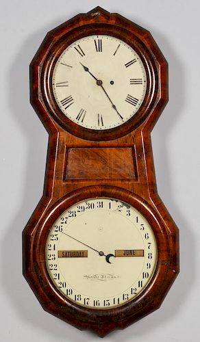 SETH THOMAS DOUBLE DIAL CALENDAR