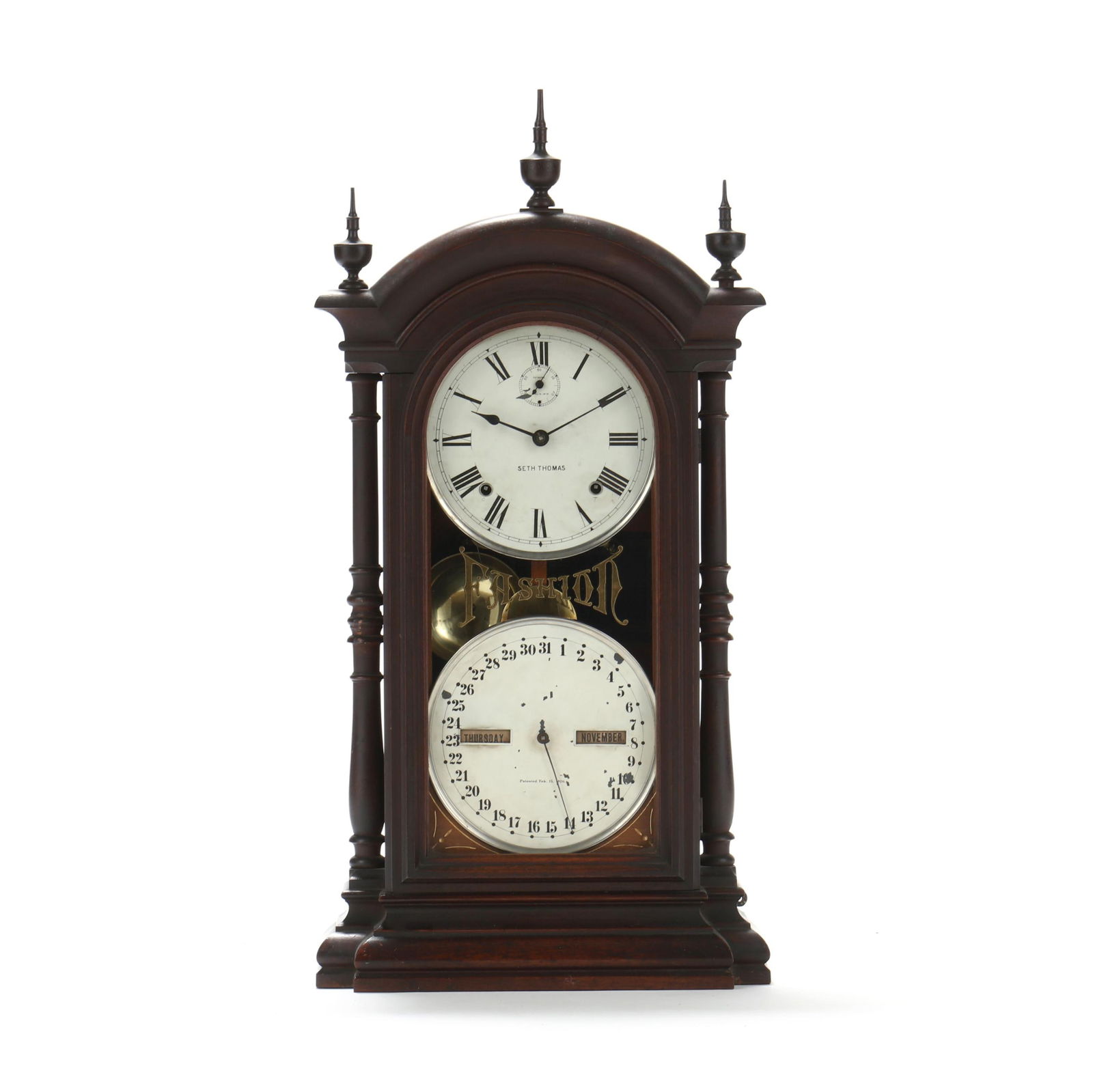 SETH THOMAS "FASHION" DOUBLE DIAL