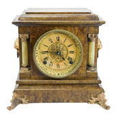 SETH THOMAS FAUX MARBLE MANTLE