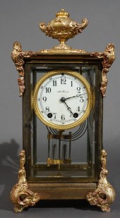 SETH THOMAS GILT METAL MOUNTED