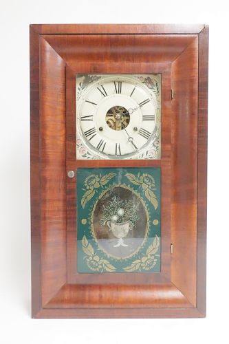 SETH THOMAS MAHOGANY EGLOMISE CLOCK