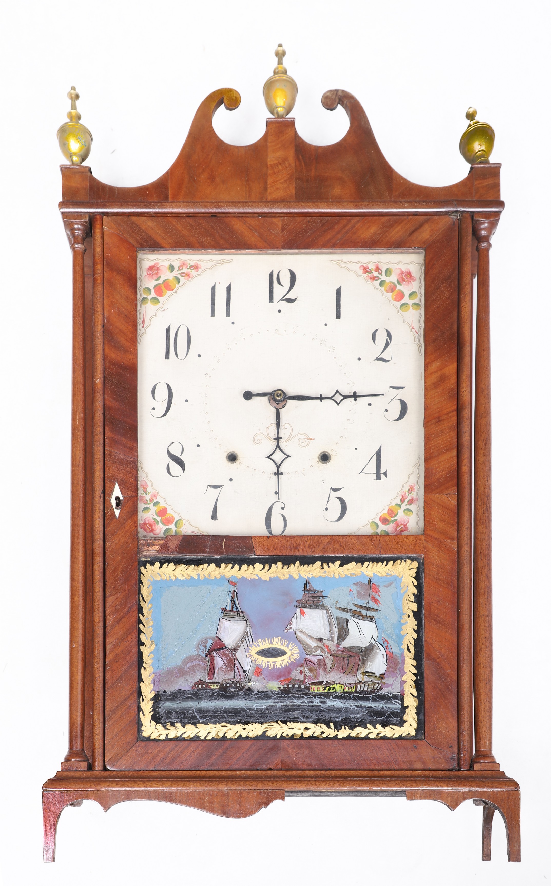 Seth Thomas Mahogany Pillar &