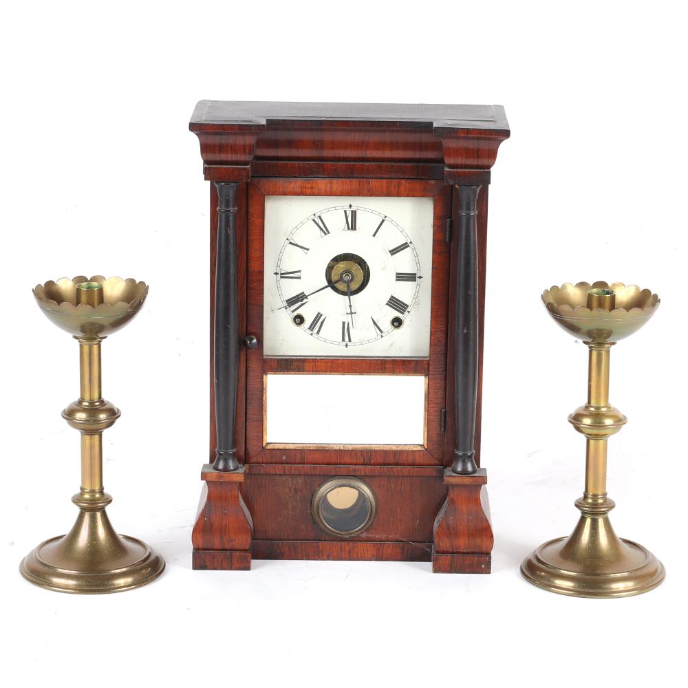SETH THOMAS MANTLE CLOCK AND PAIR