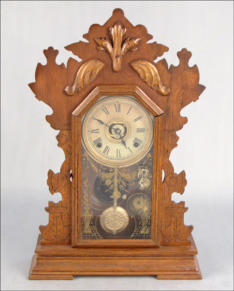 SETH THOMAS MANTLE CLOCK. H: 23''