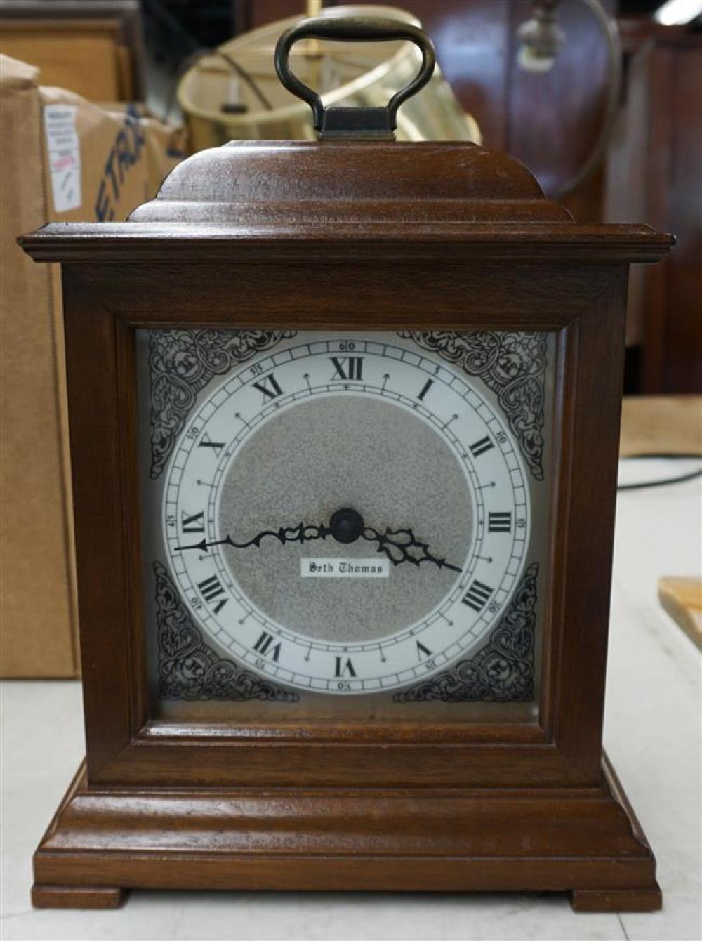 SETH THOMAS MANTLE CLOCK, H: 12-3/4