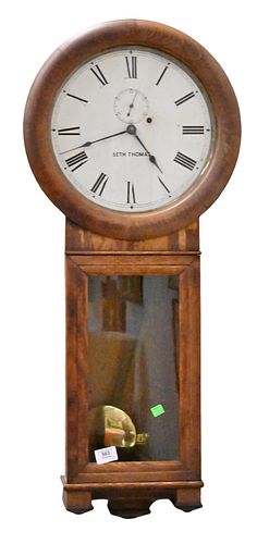 SETH THOMAS OAK LONG DROP REGULATOR