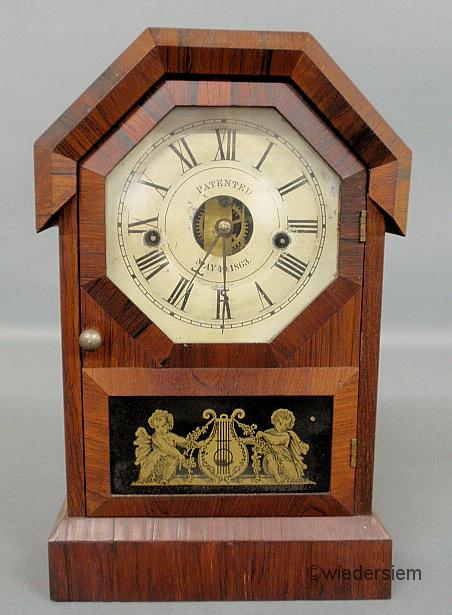 Seth Thomas rosewood cased mantel