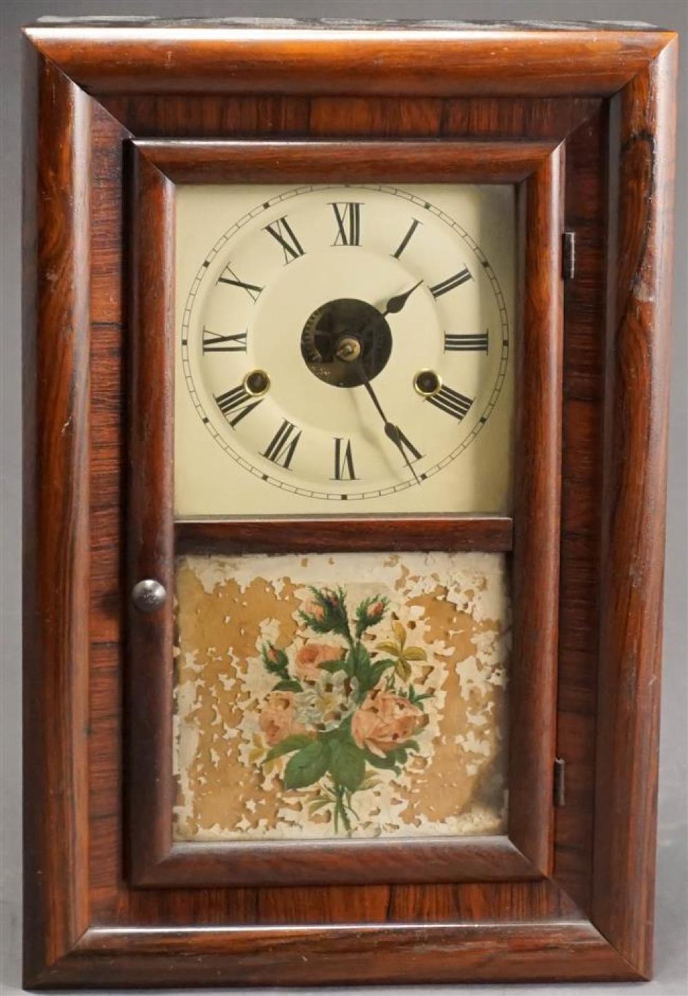 SETH THOMAS ROSEWOOD SHELF CLOCK,