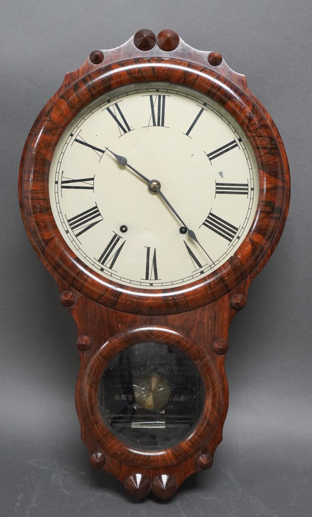 SETH THOMAS ROSEWOOD WALL MOUNTED