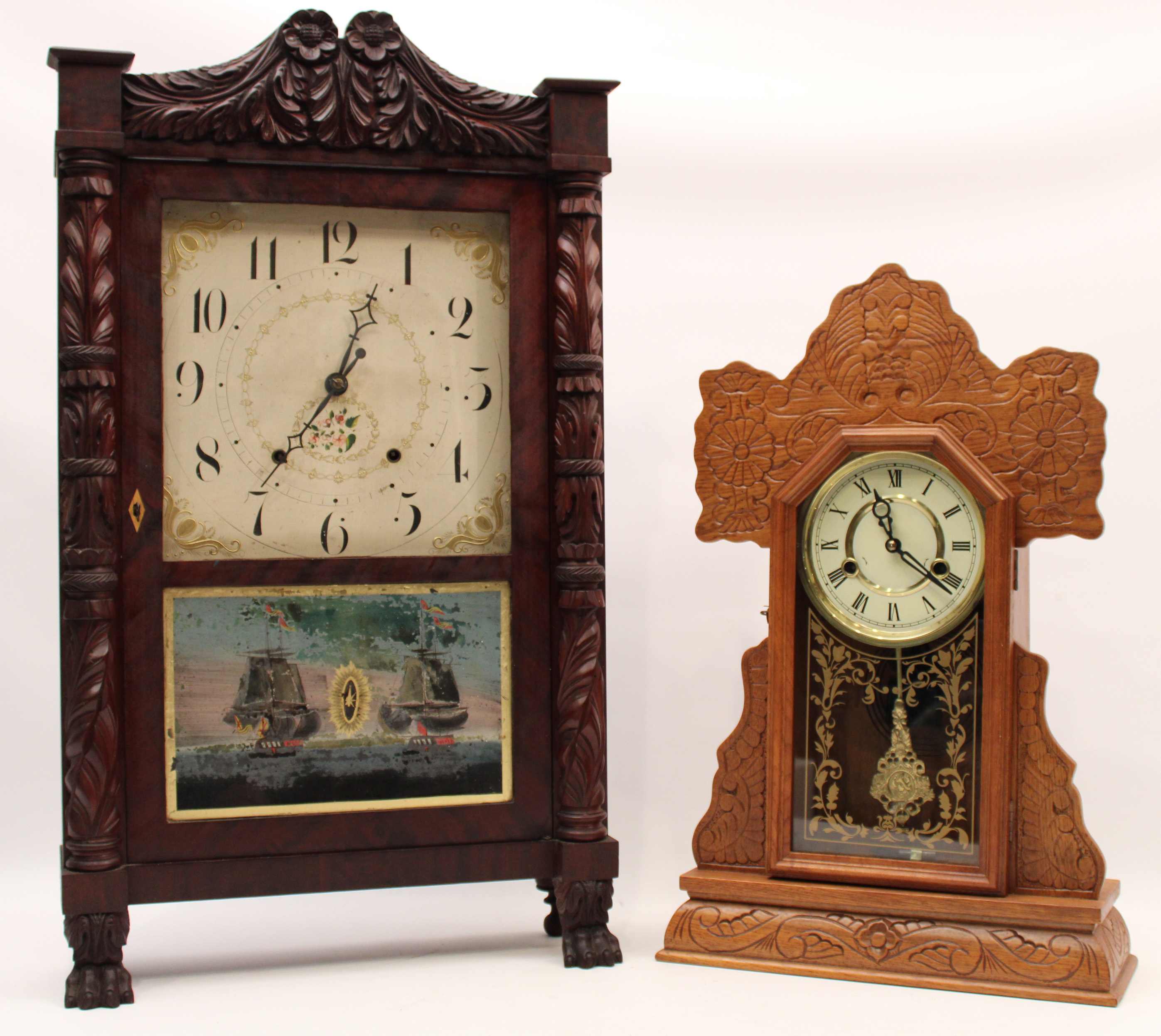 SETH THOMAS SHELF CLOCK;  AND AMER.