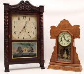 SETH THOMAS SHELF CLOCK;  AND