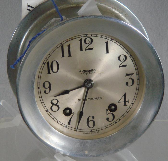 Seth Thomas ship's clock, 4"