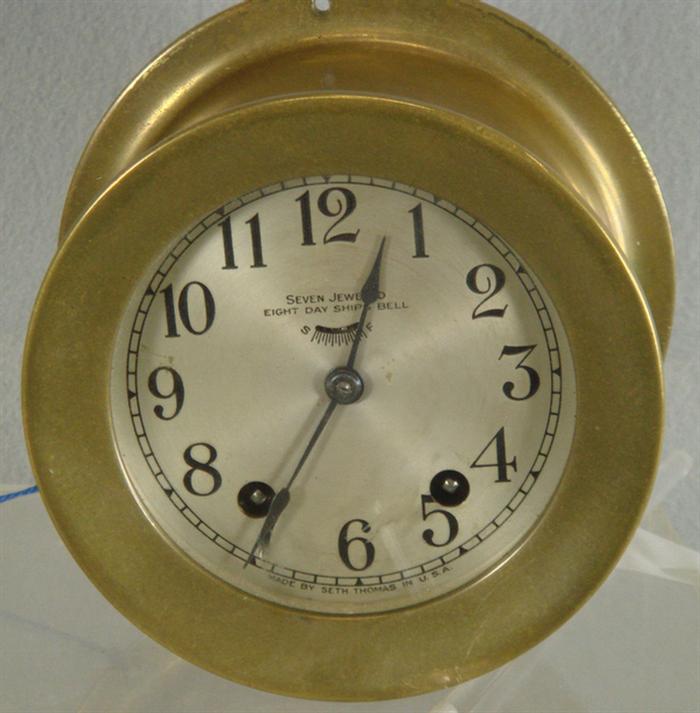 Seth Thomas ship's clock, 4"