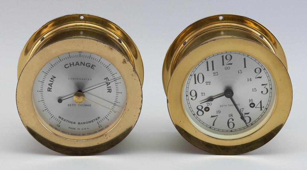 SETH THOMAS SHIP’S CLOCK AND