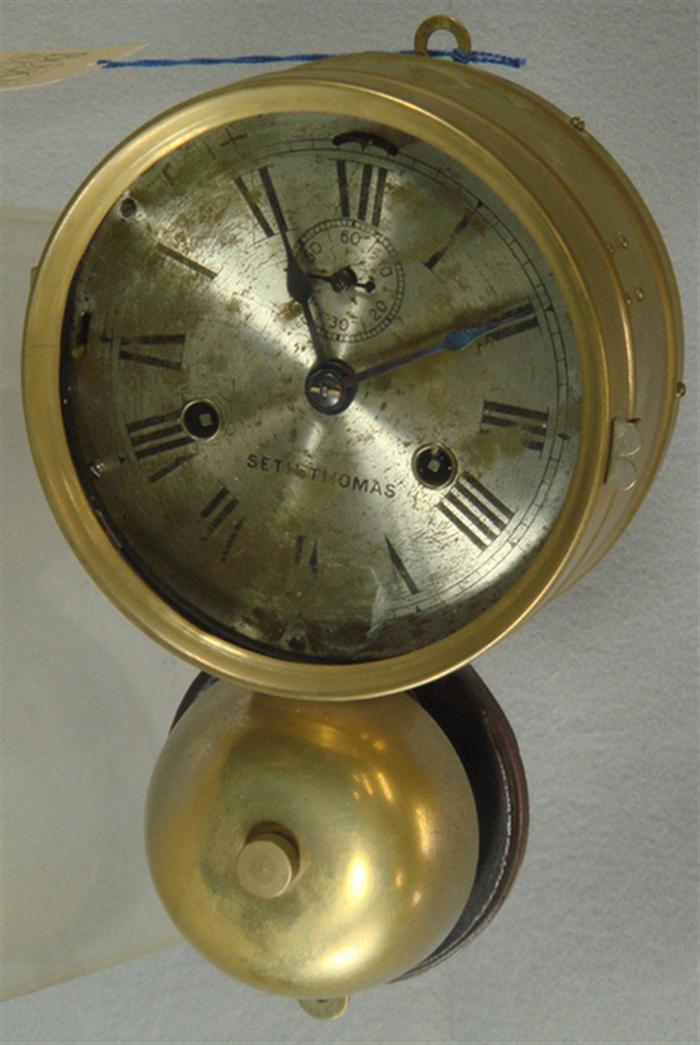 Seth Thomas ship's clock, outside