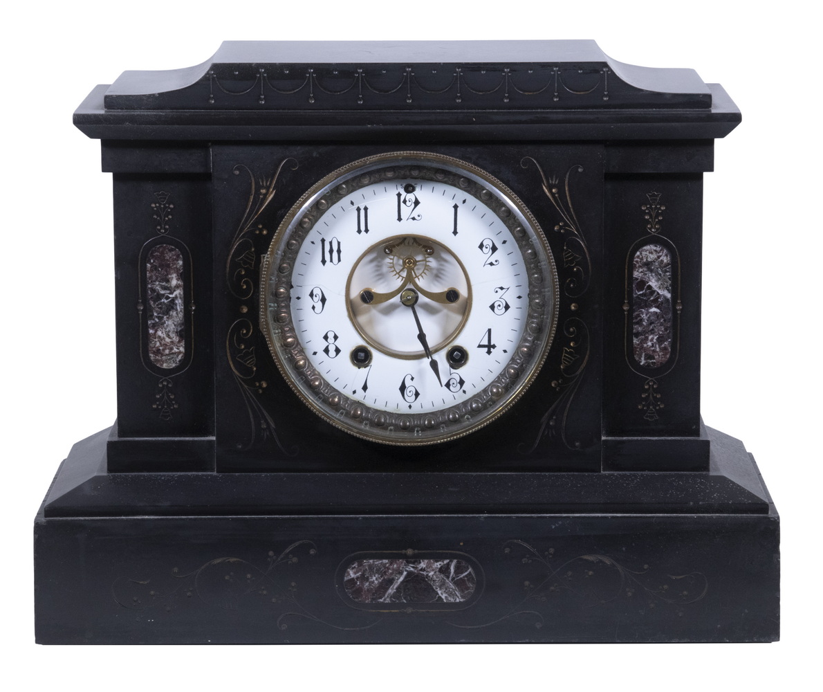 SETH THOMAS SLATE MANTEL CLOCK Late