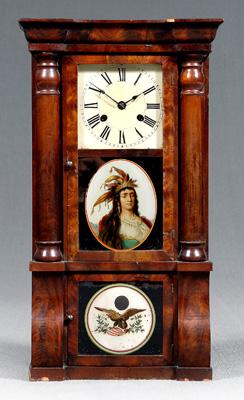 Seth Thomas two-door shelf clock,