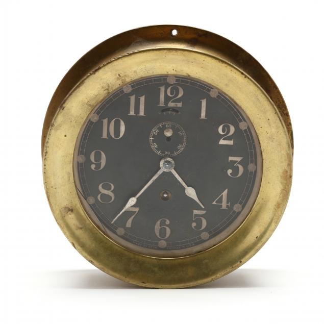 SETH THOMAS US NAVY DECK CLOCK 