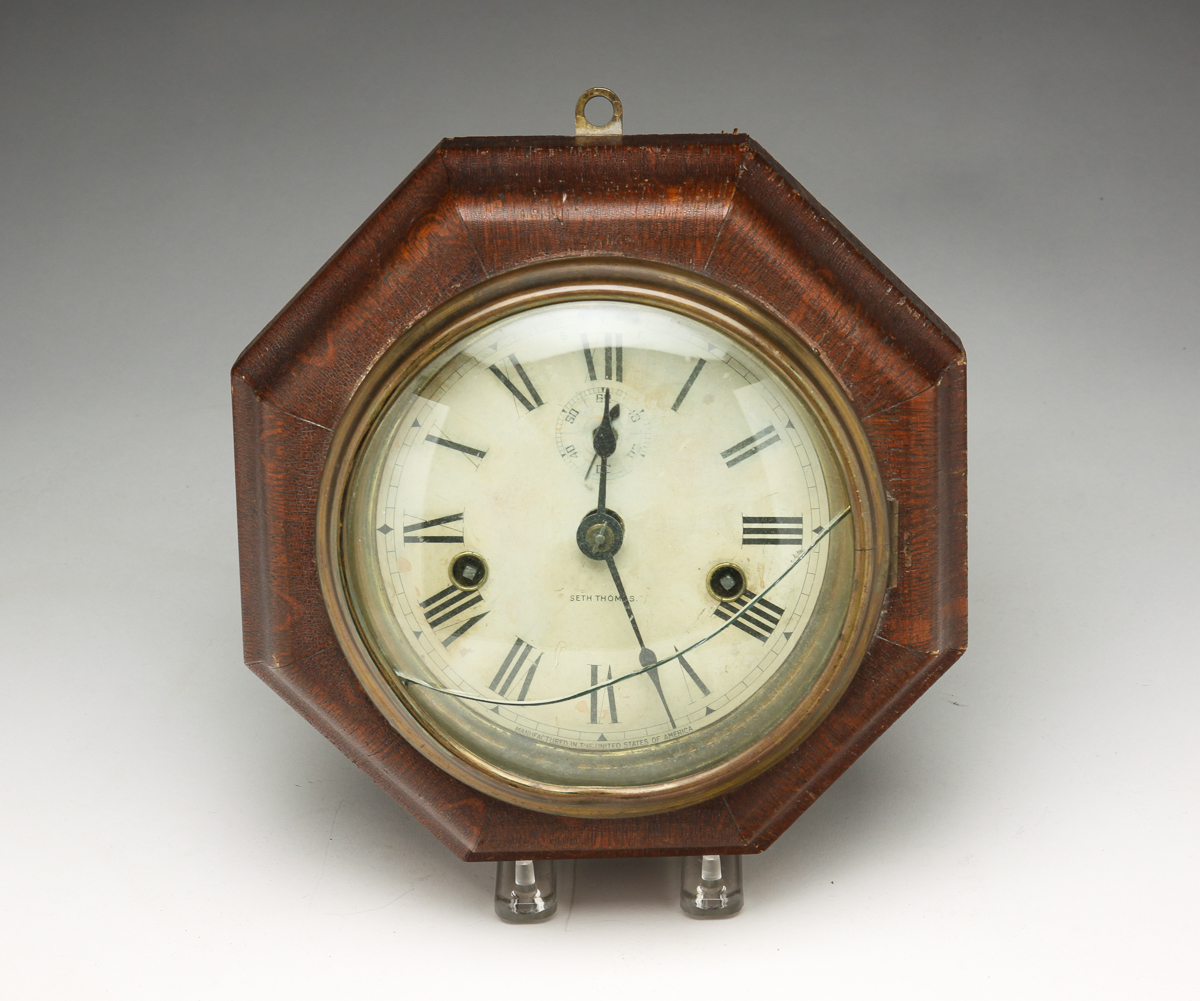 SETH THOMAS WALL LEVER CLOCK.