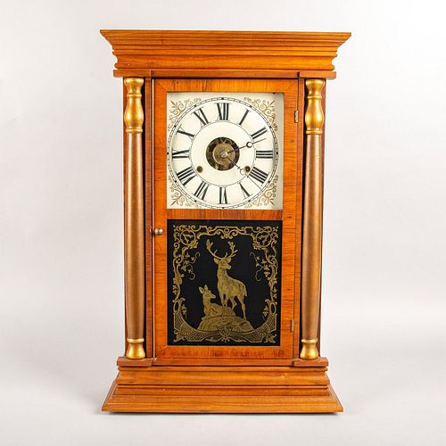 SETH THOMAS WALNUT CHIMING MANTEL