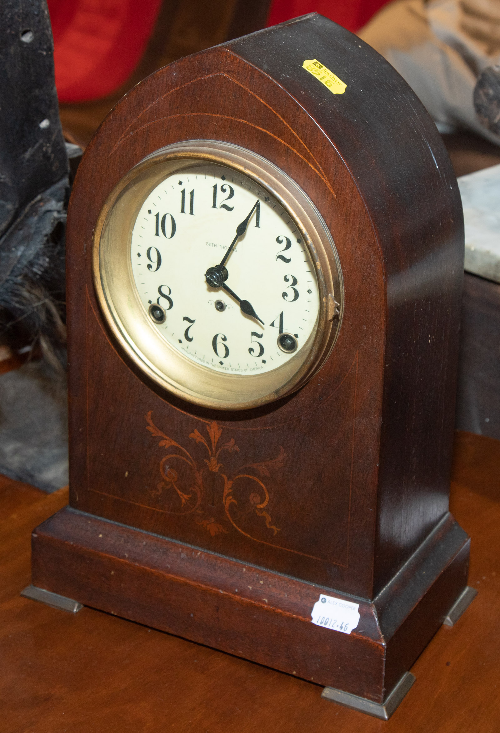 SETH THOMAS WOOD CASE STEEPLE CLOCK