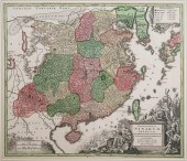 SEUTTER, ANTIQUE MAP OF CHINA,