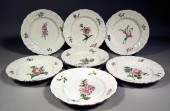 Seven 18th century Tournay por