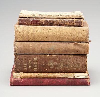 Seven 19th century cookbooks: one