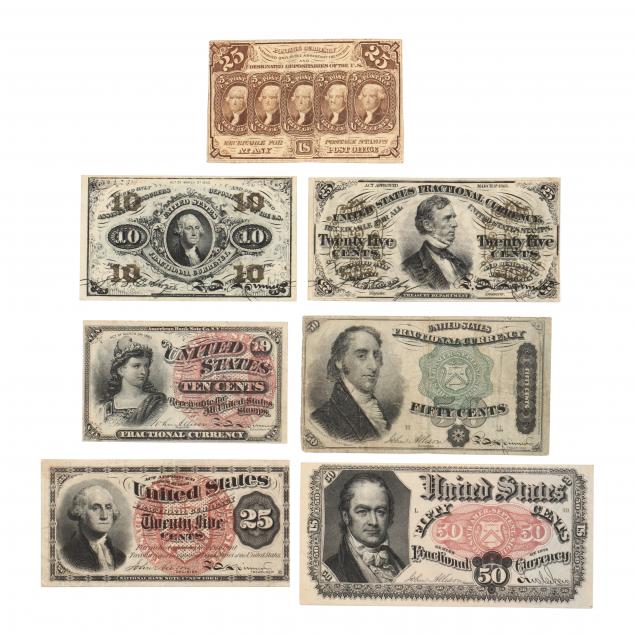 SEVEN 19TH CENTURY UNITED STATES