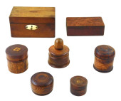SEVEN 19TH/EARLY 20TH C. TREEN