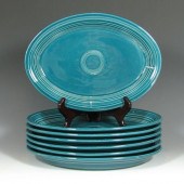 Seven (7) Fiesta oval platters