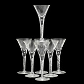 SEVEN AIR TWIST GLASS STEMS<br