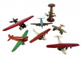 SEVEN AIRPLANE TOYS 20TH CENTU